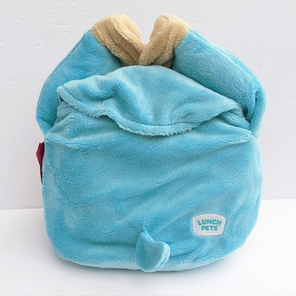 Nwt Lunch Pets Hungry Pup Plush Blue dog Lunch Bag - Picture 7 of 9